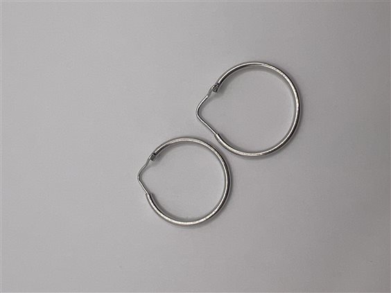 Orecchini Domar Donna Cerchi argento 925 lisci in Argento ORAR-433-280 - ORAR-433-280
